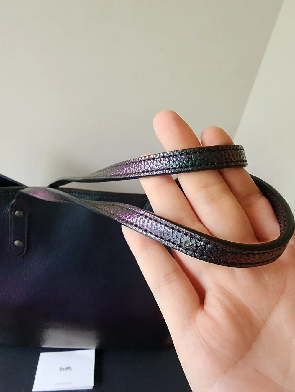 Coach Hologram Oil Slick City Tote, EUC, 2017